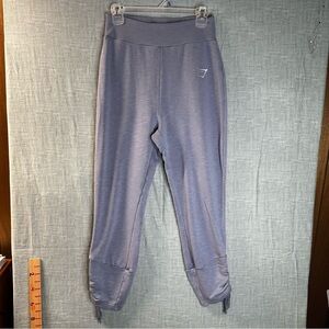 Gymshark Ruched Ankle Joggers Purple High Waisted Booty Sculpt Slim Fit Small S